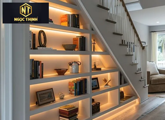 KỆ CẦU THANG NHIỀU NGĂN HIỆN ĐẠI - KCT012